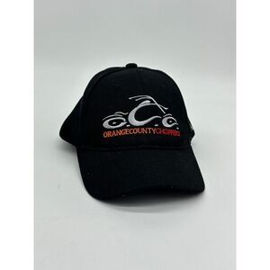 Orange Country Choppers Hats Men OSFA Black Motorcycle Cap Embroidered Strapback